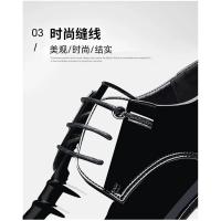Zapatos de cuero Oxford de negocios de lujo para hombre, zapatos formales de charol transpirables de talla grande, zapatos planos de boda para oficina para hombre, color negro - details 8