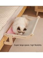 Cama de Mascota Colgante Hamaca de Ventana de Madera Lavable y Removible Ideal para Gatitos - details 5