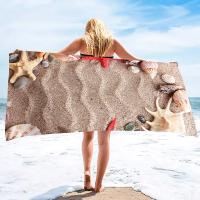Toallas de playa de concha sin arena, Toalla de baño suave de gran tamaño, absorbente, secado rápido para piscina, playa, Spa - details 19