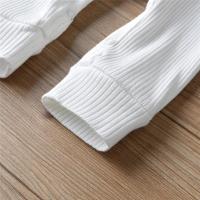 Pelele para bebés recién nacidos, niños y niñas, mono liso de manga larga acanalado de punto de algodón, ropa para niños pequeños - details 5