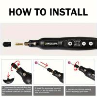 Kit de Herramientas de Lijado Inalámbricas de 61 Piezas con Bolígrafo de Grabado Recargable y Batería, Bolígrafo de Grabado Eléctrico de Cinco Velocidades Ajustable, Herramienta de Grabado Portátil para Carpintería, Lijado, Pulido, Grabado, Artesanía de - details 2