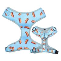 Hotdog Boy Collar de perro personalizado, lazo con correa y arnés a juego - details 7