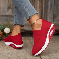 Zapatos ortopédicos antideslizantes con cojín de aire para mujer, zapatillas transpirables con plataforma, para caminar - details 4
