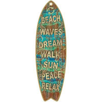 Cartel colgante de madera para tabla de surf, cartel de pared para playa, decoración del hogar, cafetería y Bar, temática de verano al aire libre - details 10