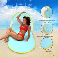 Carpa de playa para acampar con protección solar para exteriores, sin necesidad de construir, carpa de playa de apertura rápida, carpa de playa con forma de zapatilla azul - details 2