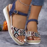 Sandalias de tacón de cuña de verano para mujer - details 5