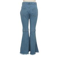 Pantalones acampanados de mezclilla elástica ajustados a la cintura HSF99 Fashion - details 97