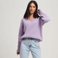 Suéter Casual de Mujer para Otoño e Invierno, Cuello en V, Elegante, Holgado, de Punto. - details 18