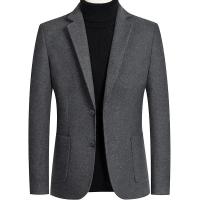 Nueva primavera, Blazers de Cachemira para hombre, trajes, chaquetas, traje de lana informal de negocios, abrigos de calidad para hombre, Blazers entallados, chaquetas, abrigos 4XL - details 1