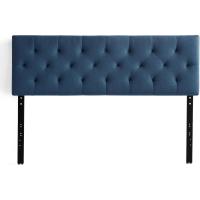 Cabecero tapizado – Cabecero de cama doble – Altura ajustable de 85 a 115 cm, capitoné de diamantes, perla/blanco - details 13