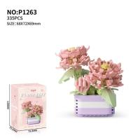 Bloques de Construcción de Cactusas Flor Eterna Bonsái Árbol Jardines Románticos Ladrillos DIY - details 27