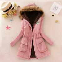 Chaqueta de algodón acolchada para mujer, abrigo informal ajustado con capucha, Parkas acolchadas, abrigo cálido, otoño e invierno, nové de 2025 - details 1