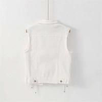 Chaleco Denim Retro para Mujer Chaleco Corto sin Mangas, Moda Casual al Aire Libre, Novedad de Primavera 2024 - details 2