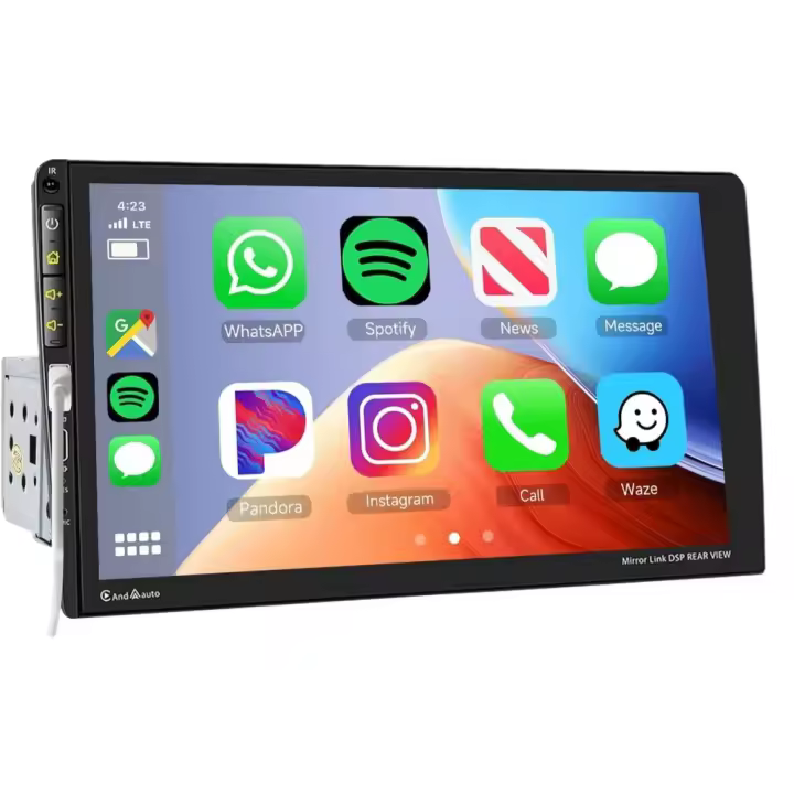 1 DIN Radio Coche con Carplay y Android Auto, 9 Pulgadas HD Pantalla táctil Autoradio Bluetooth Radio FM - 1