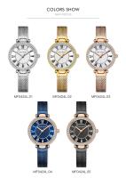 Reloj de Pulsera de Acero Inoxidable con Malla de Milanesa Reloj de Cuarzo Japonés Impermeable para Mujeres Regalo Elegante - details 2