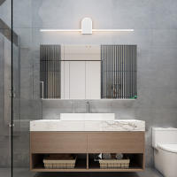 NEO Gleam-luz frontal para espejo de baño, luces Led modernas para espejo de pared, candelabro blanco y negro, L70, 90, 110cm - details 3