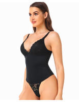 Body adelgazante sin costuras para mujer, camisola moldeadora de compresión, Tanga de entrepierna abierta, ropa interior moldeadora de cuerpo completo, cinturón de entrenamiento de cintura - details 9