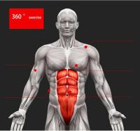 Rodillo para abdominales para entrenamiento de fuerza abdominal y central, rueda de ejercicio con rodillo para abdominales para gimnasio en casa, ruedas para abdominales con accesorios para rodilleras - details 3