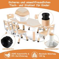 Mesa de Niños Ajustable en Altura Juego de Sillas de 4 Ideal para Jardín de Infantes y Habitación - details 71