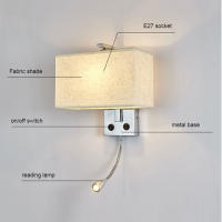 Moder-luces de pared con interruptor, lámpara de lectura LED de cuello de cisne, accesorio de lámpara blanco y negro, iluminación de pasillo, luminaria de arte, Wandlamp - details 2