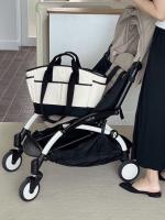 Bolsa de mamá de gran capacidad, versátil, bandolera para madre y bebé, bolsa de salida portátil de lona ligera, bolso de mano. - details 14