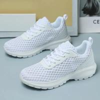Zapatillas de deporte de moda de las mujeres ahuecadas hacia afuera ultra ligeras grandes de malla transpirable zapatos casuales de los zapatos de las mujeres - details 56
