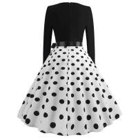Vestido de fiesta elegante con estampado de notas musicales, vestidos Midi informales Retro Vintage para primavera y otoño - details 15