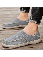 Zapatos de lona para hombre, zapatos casuales, mocasines elásticos, zapatos sin cordones para hombre, transpirables, ligeros y cómodos. - details 3