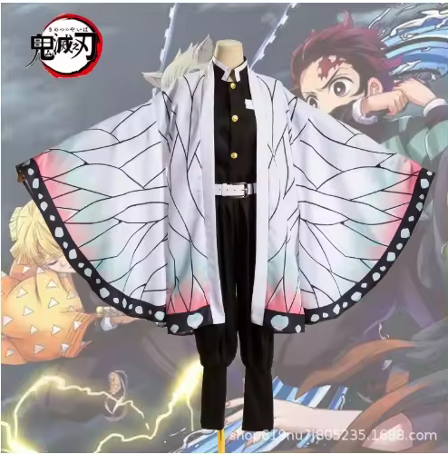 Conjunto de disfraz de cosplay de Demon Slayer para niños, traje de Tanjirou Nezuko para adultos - 1