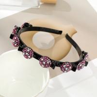 Diadema fija con flequillo de diamantes de imitación antideslizante, accesorios para el cabello dulces, bandas para el cabello con Clips, tocado de estilo coreano, Aro para el cabello brillante - details 9