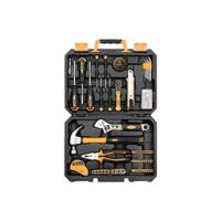 Herramientas Completa con Destornillador Electrico/Taladro con bateria de 8V, Maletin de 126 Piezas, Caja profesional de herramientas Domésticas de Bricolaje para Oficinas y Jardín, Gris - details 8