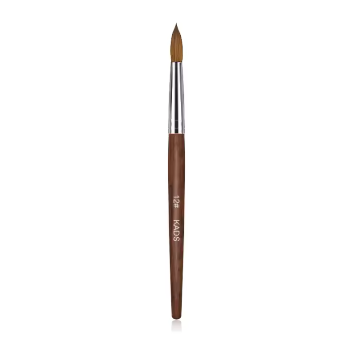 Pincel de Uñas KADS Kolinsky Sable con Mango de Madera de Rosas para Extensión de Uñas Acrílico Manicura DIY en Casa y Salón - 1