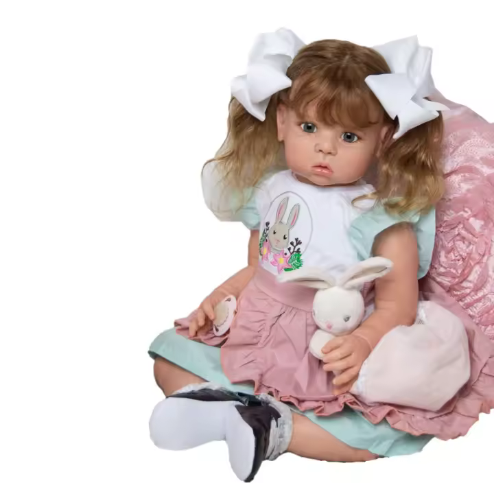 Accesorios Reborn de silicona para niños pequeños, Kit de muñeca sin terminar, 26 pulgadas, Color fresco, tacto suave, sin pintar - 1