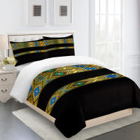 Juego de Ropa de Cama de Estilo Checo Bohemio Europeo con Funda de Edredón y Fundas de Almohada de 3 Piezas para Cama Doble Queen King - details 9