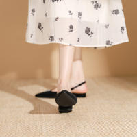 Zapatos planos con punta en punta y tira trasera poco profunda de nuevo estilo - details 9