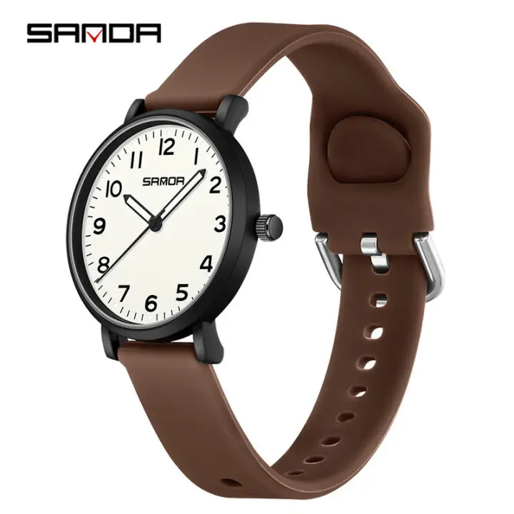 Exam Reloj de cuarzo luminoso, ligero, informal, resistente al agua, para estudiantes, silencioso - 1