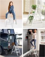 Escalera Plegable de Aluminio Ligera, Antideslizante, Portátil para Hogar y Oficina - details 14
