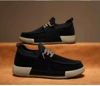 Zapatos deportivos informales a la moda para hombre, suela de goma transpirable, parte superior de PU flexible antideslizante, cierre con cordones para todas las estaciones - details 9