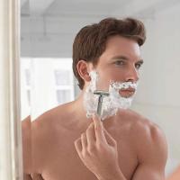 Maquinilla de afeitar de doble filo, afeitadora de barba de seguridad en forma de T con cuchillas de repuesto, afeitadora Manual portátil, adecuada para usos de viaje en casa - details 4