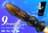 Masajeador de próstata vibratorio telescópico, consolador con 9 vibraciones, estimulador vaginal, tapón anal, punto G, juguetes sexuales para pareja, aplicación, Control inalámbrico, clítoris, vibrador Anal, Control inalámbrico, tapón Anal, ventosa, mastu - details 0
