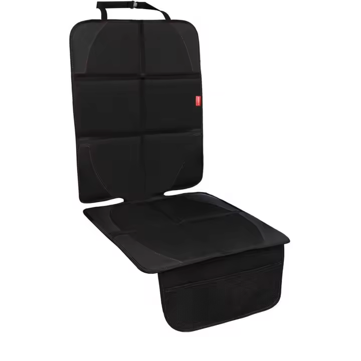 Protector, para niños/perros con organizador, fundas antideslizantes para asientos de coche (negro, 1 paquete) - 1