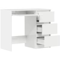 Escritorio de Madera contrachapada Blanco Brillo 90x45x76 cm - details 4