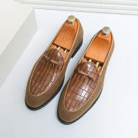 Mocasines de piel sintética para hombre, zapatos informales de cuero sintético, a la moda, para negocios, bodas y fiestas - details 5
