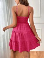 Mini vestido sin mangas combinado con chaleco tipo camiseta de verano para mujer, falda corta líquida para acampar - details 23