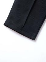 Conjunto de trajes para hombre, Polo tipo gofre + Pantalones con bolsillo, Tops de manga corta con cuello levantado, Color sólido, verano 2025 - details 10
