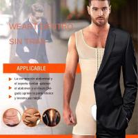 Camiseta interior para abdomen y pierna moldeadora de cuerpo para hombre - details 4