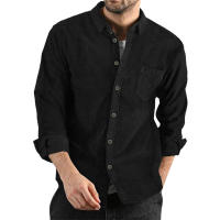 Camisa de pana gruesa para hombre, abrigo informal holgado con solapa de botones, nuevo para otoño e invierno 2024 - details 2