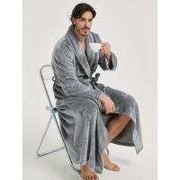 Albornoz de baño para hombre con Bolsillo y Cinturón , ropa de dormir suave y acogedora - details 15