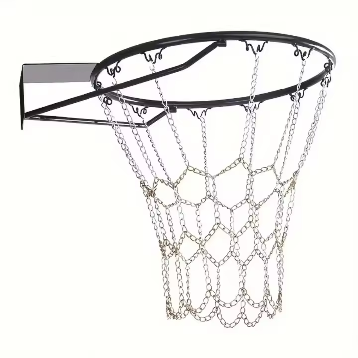 Red de baloncesto de Metal de acero galvanizado, marco de cesta, cadena de Metal, red objetivo de baloncesto, llantas deportivas que se adaptan a estándar - 1