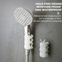 Soporte de silicona con ventosa para cabezal de ducha, estante de almacenamiento reutilizable sin perforaciones, accesorios de Baño - details 1